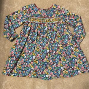 Perfect condition Mini Boden flower smocked dress